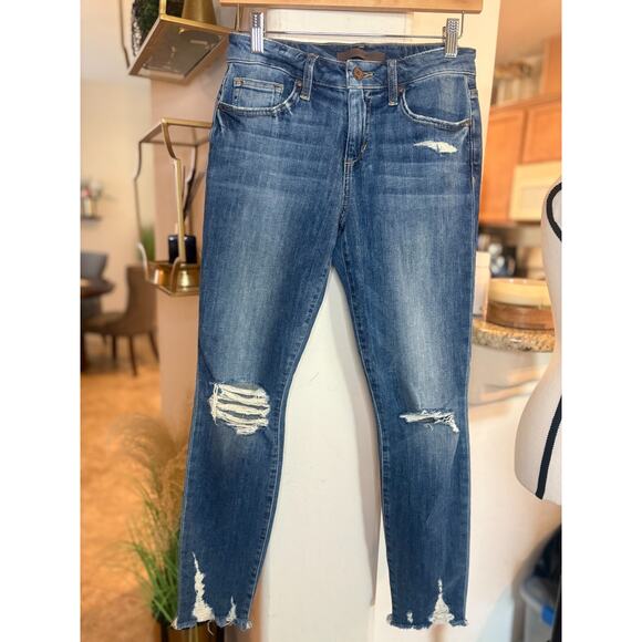 Joe’s Jeans Women’s The Charlie High Rise Skinny Ankle Jeans Distressed Size 26 - Picture 2 of 6